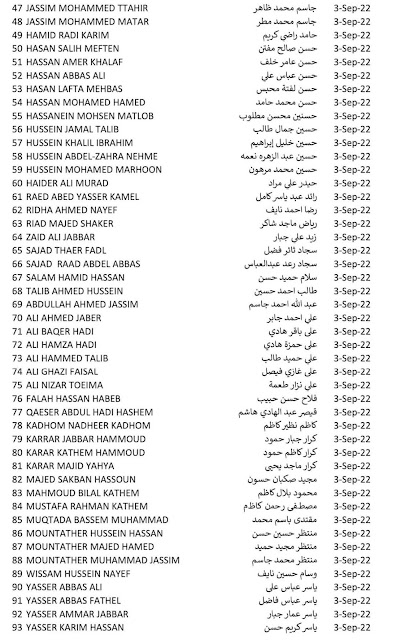 قوائم اسماء المقبولين الفائزين بعقد في مصفى كربلاء قوائم اسماء المقبولين الفائزين بعقد في مصفى كربلاء